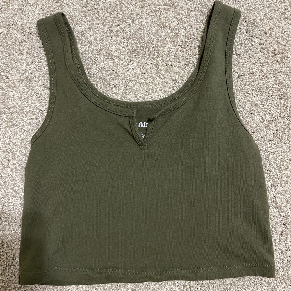 Womens Adult Small olive green crop top